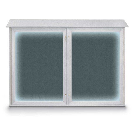United Visual Products Open Faced Traditional Corkboard, 72x48" UV646A-WHITE-CINNABA